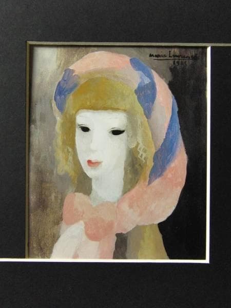 マリー・ローランサン、女の顔、希少画集より、 新品額付