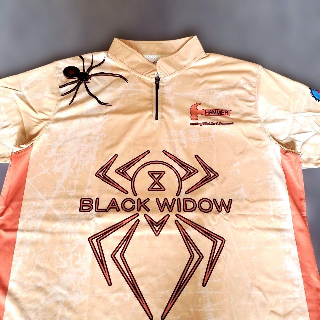 ✨新品✨ボウリングウェア　【L】　ブラックウィドー　オレンジ