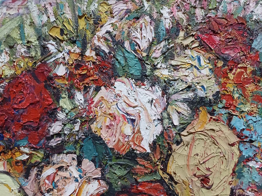 ◆原田雅兆　「blossom」（仮題）　油彩　F6号　元現展創立会員・副会長◆