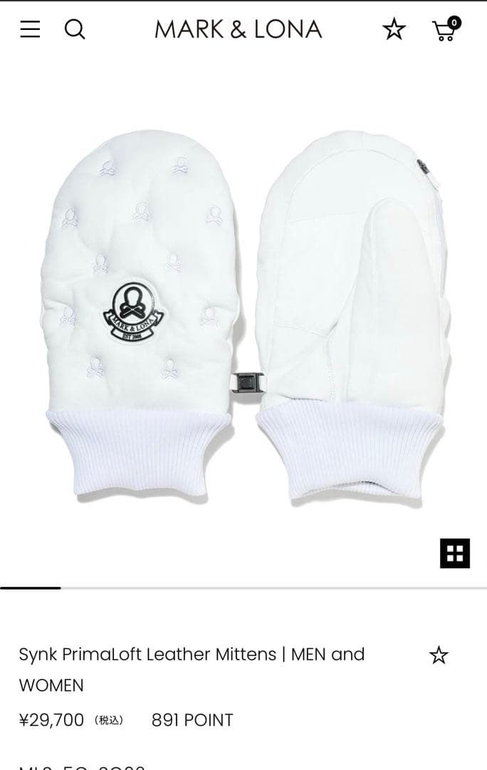 レディースウェア MARK & LONASynk Primaloft LeatherMittens