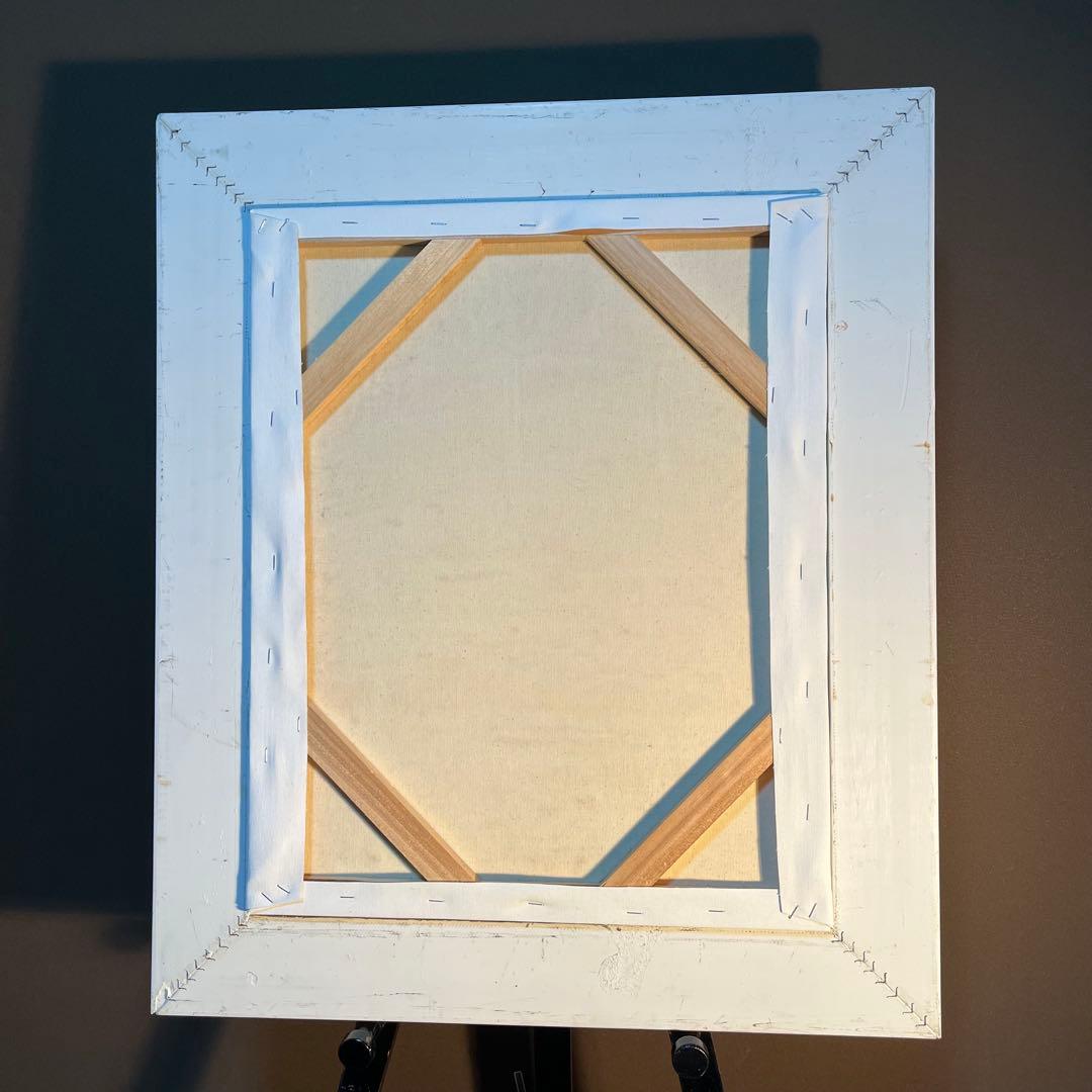 ★アウトレット★手書き油絵 モネ 睡蓮の池 日本の橋 額付 絵画 油彩画