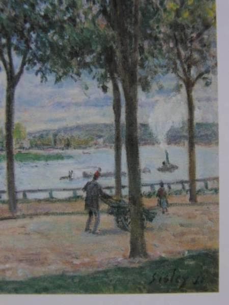 アルフレッド・シスレー、【マロニエの散歩道】、希少画集画