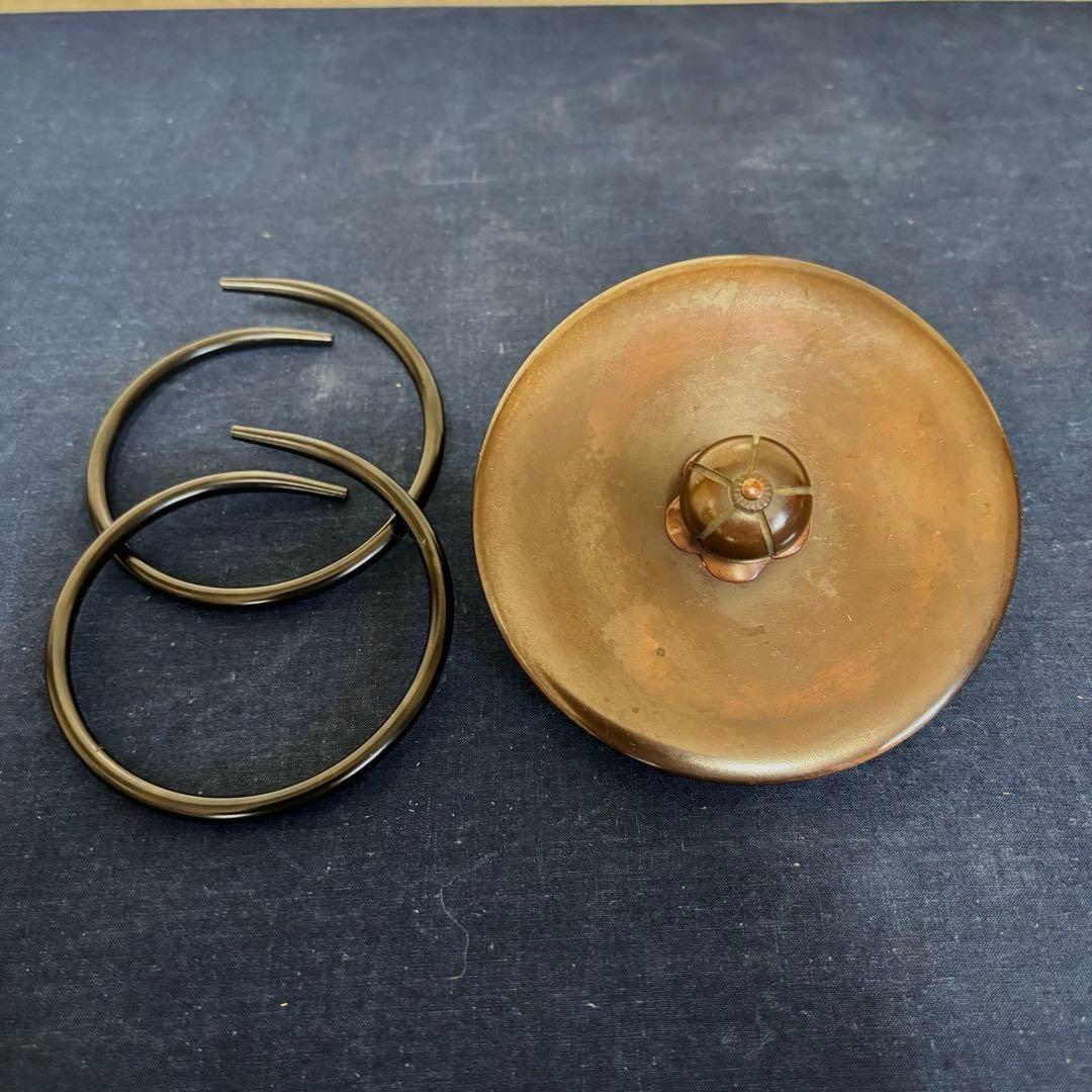 人間国宝敬典造茶釜 風炉 電熱器 唐銅面取風炉 桐地紋真形釜 野々田製電熱器