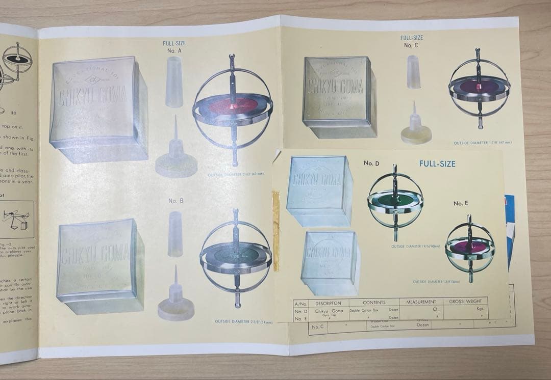 ◯稀少品●地球ゴマカタログ●TIGER GYROSCOPE カタログ●