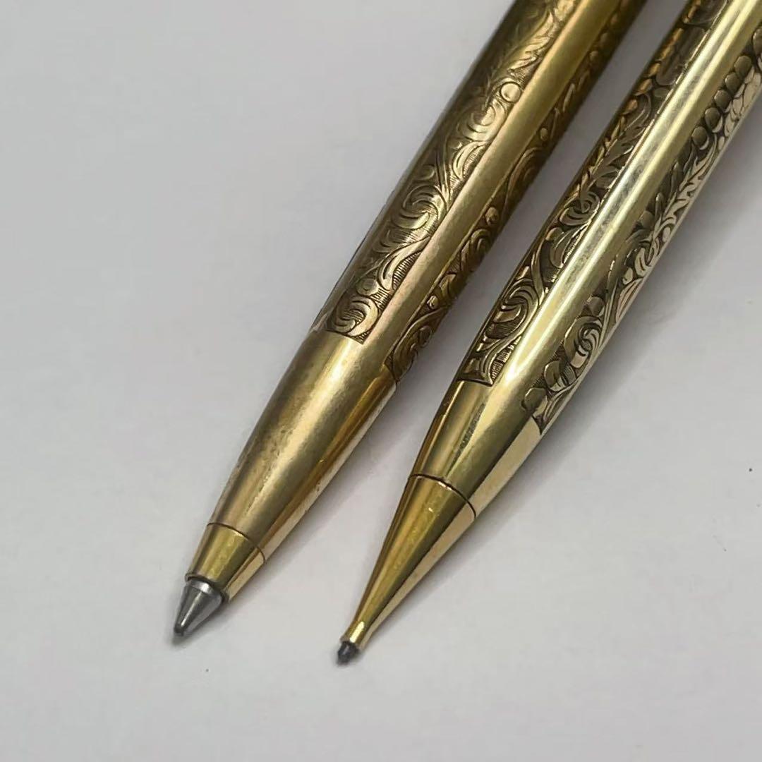 米国ヴィンテージ シェーファー K12金張り シャープペンシル・ボールペンセット