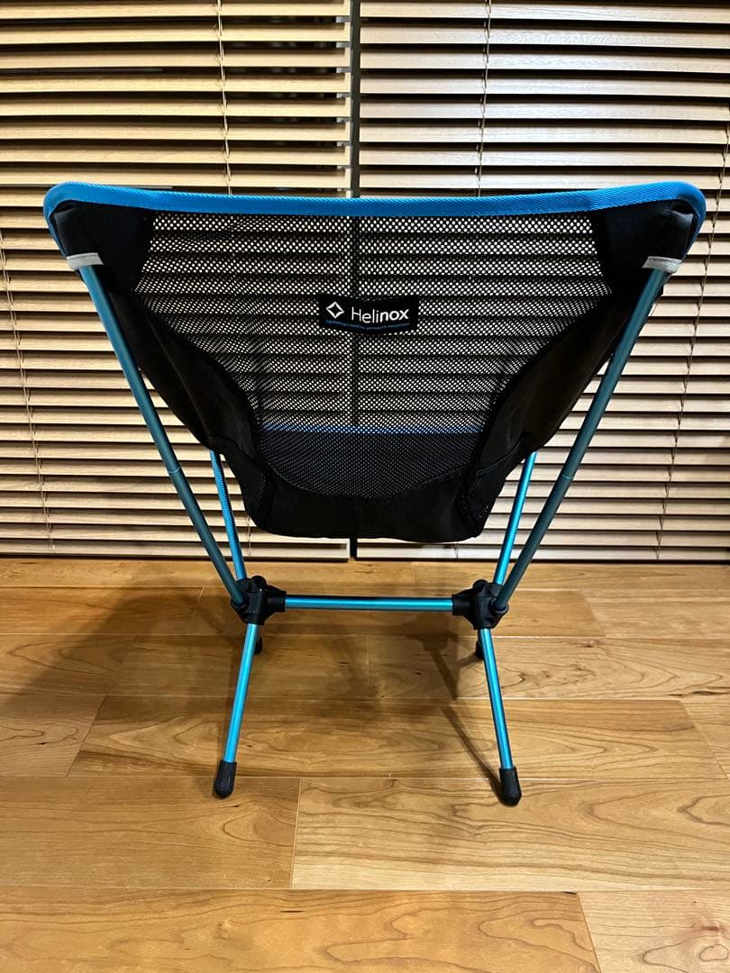 【美品】Helinox チェアワン アウトドアチェア ブラック/ブルー