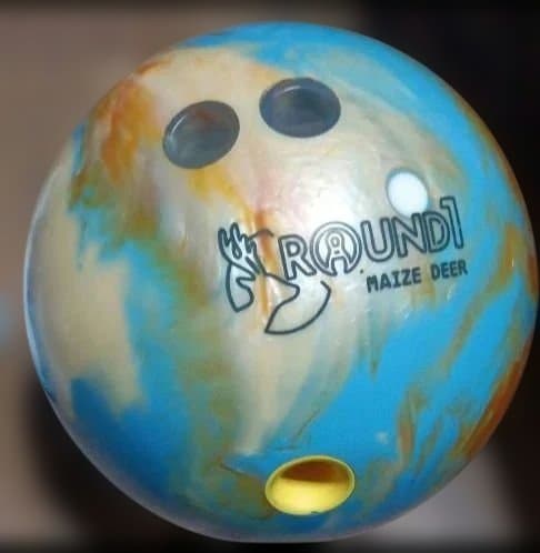 ROUND1 MAIZE DEER ボウリングボール シューズ 2点セット
