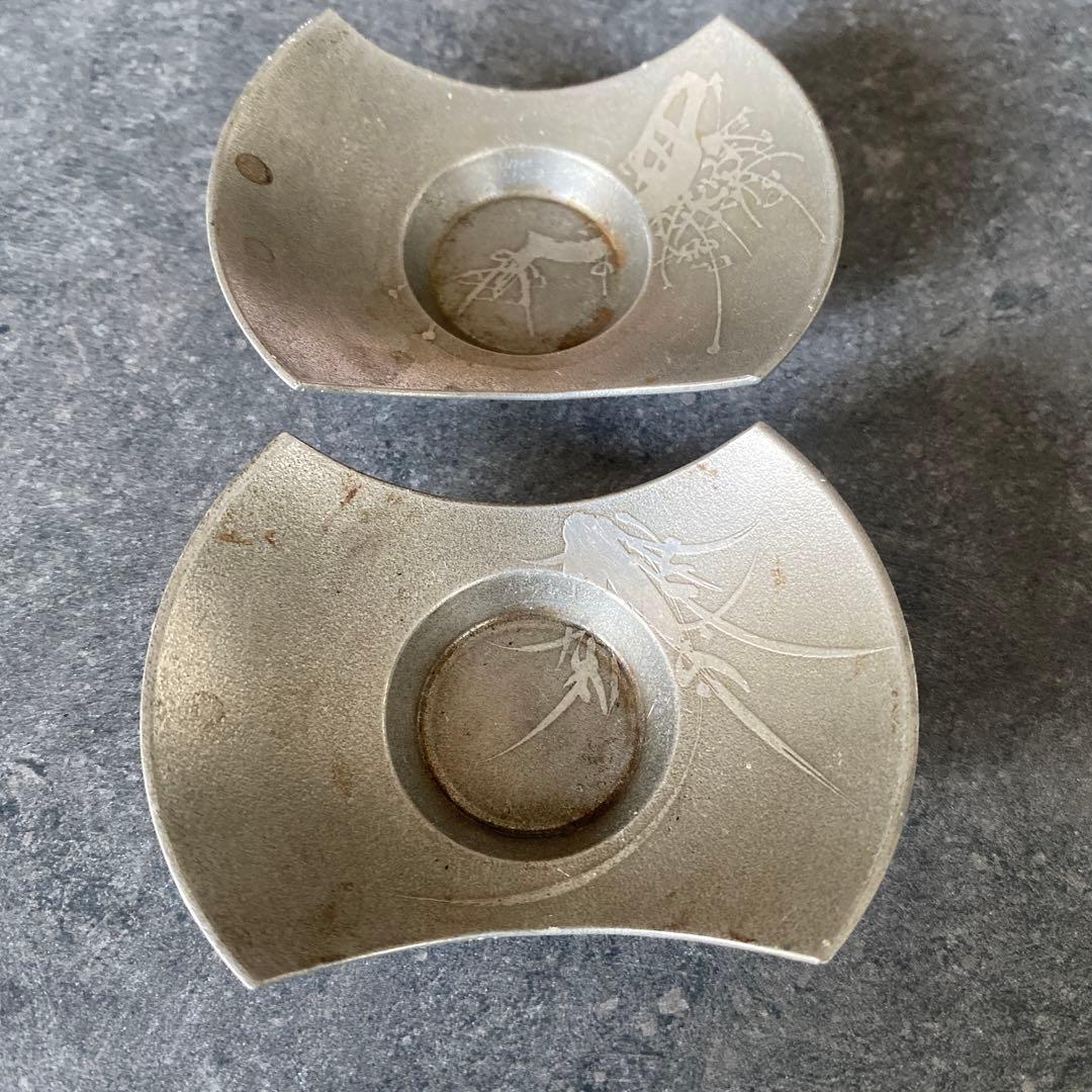 道八　玉露用　煎茶器　急須　湯冷し　煎茶椀　茶托　錫　盃