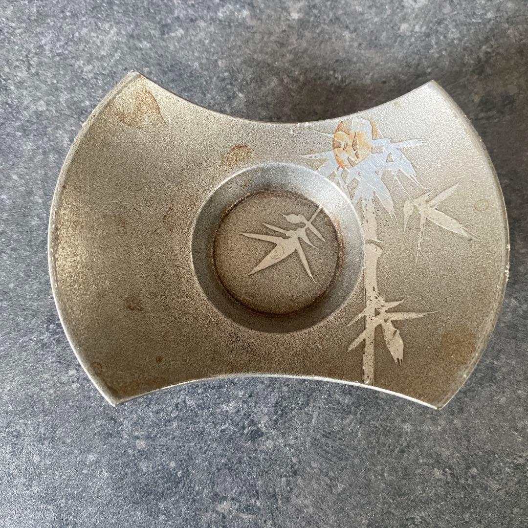 道八　玉露用　煎茶器　急須　湯冷し　煎茶椀　茶托　錫　盃