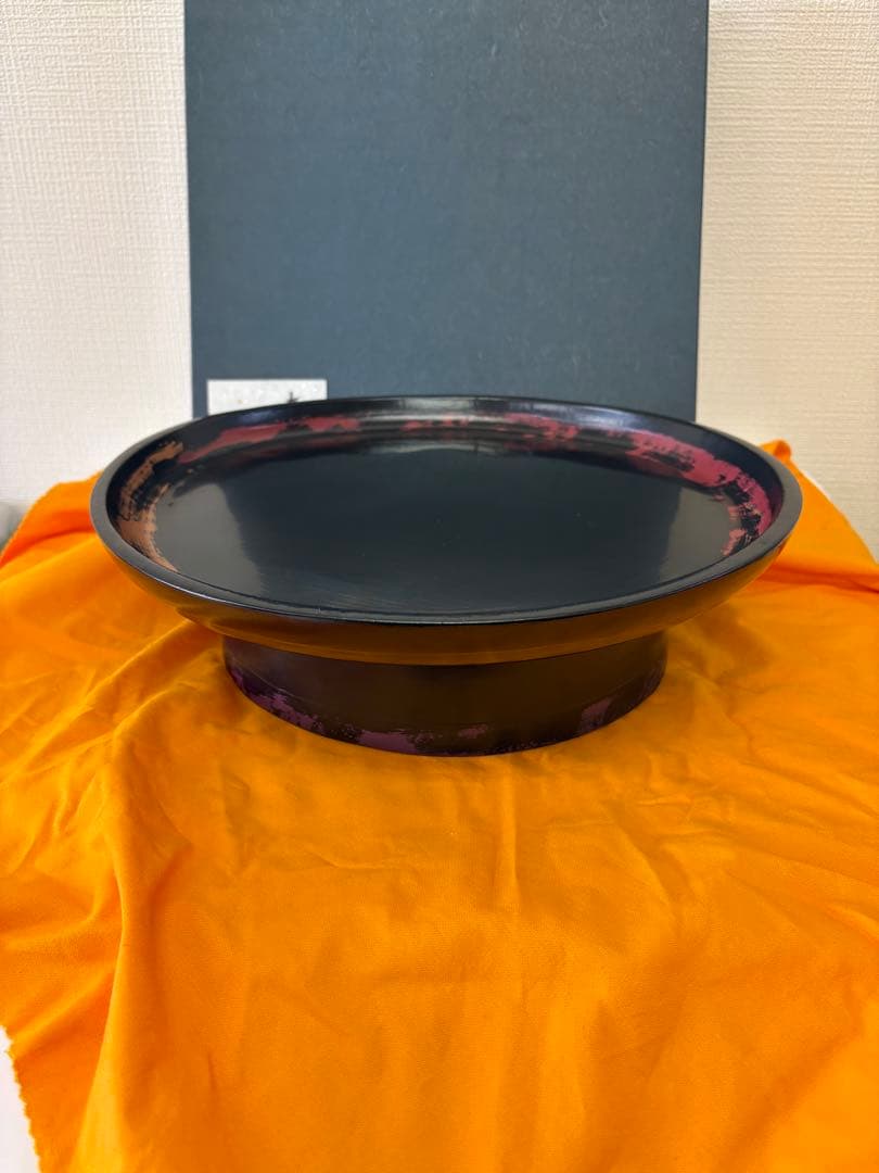 輪島塗　松本遊人作　高足盆