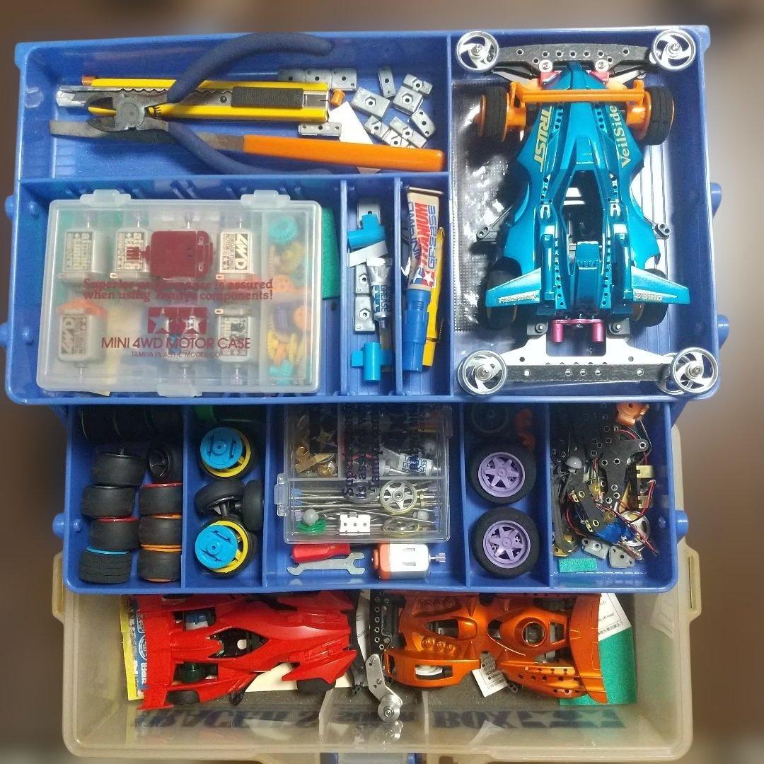 ミニ四駆パーツセット 収納ボックス付き