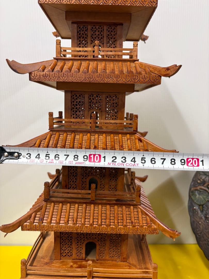 昭和レトロ五重の塔置物（木製）✨【新春お宝雑貨市】✨