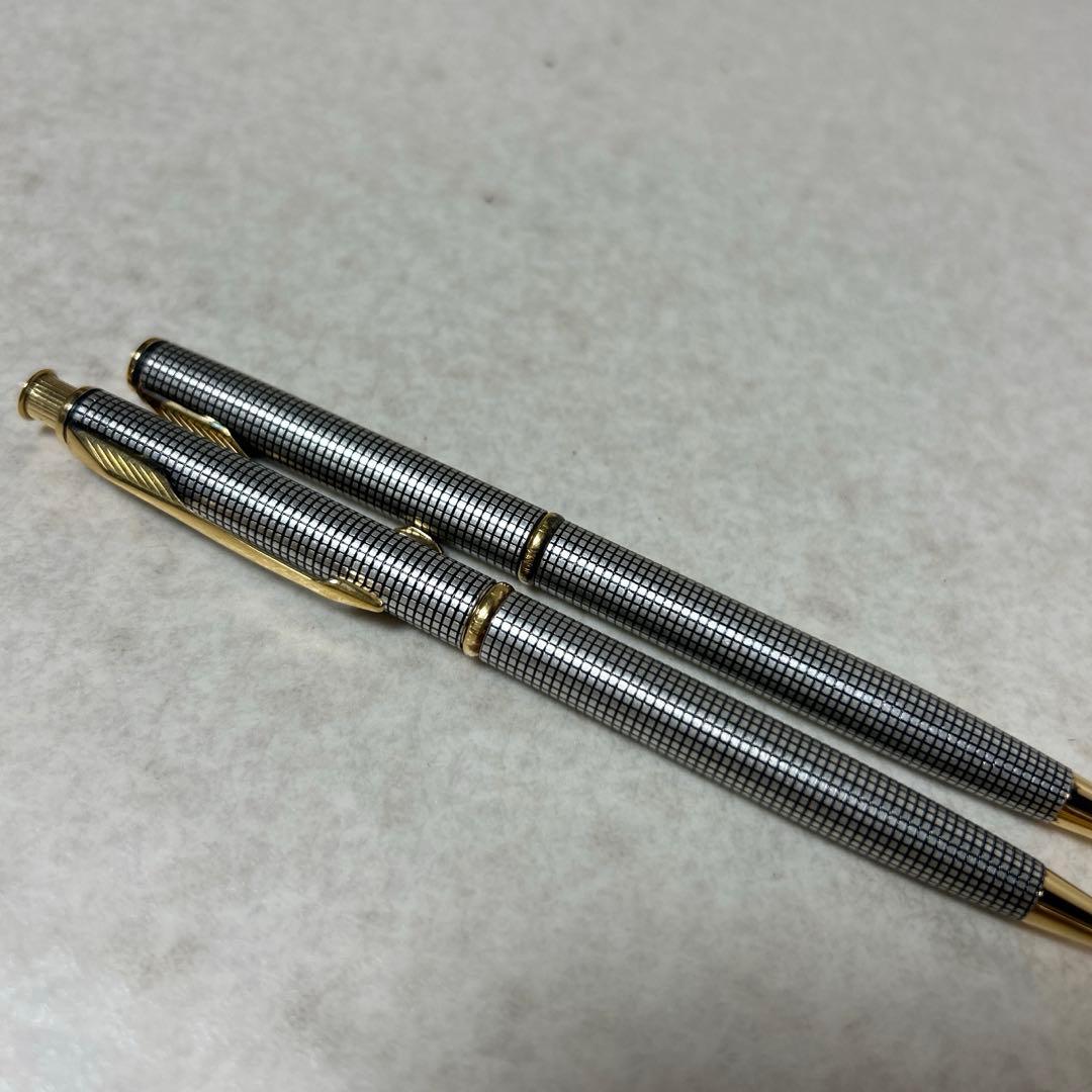 パーカー PERKER シャープペンシル＆ボールペン シルバー ケース入り