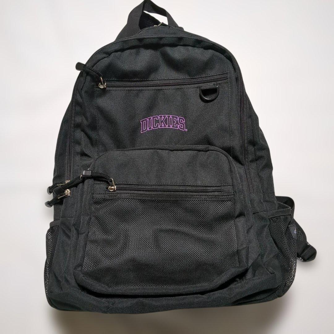 【DICKIES】ディッキーズアーチロゴスチューデントバックパック多収納ブラック