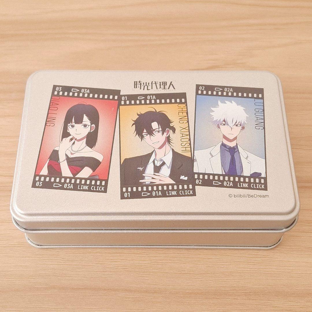 時光代理人 マルイコラボ メモ入り 缶ケース トキ ヒカル リン