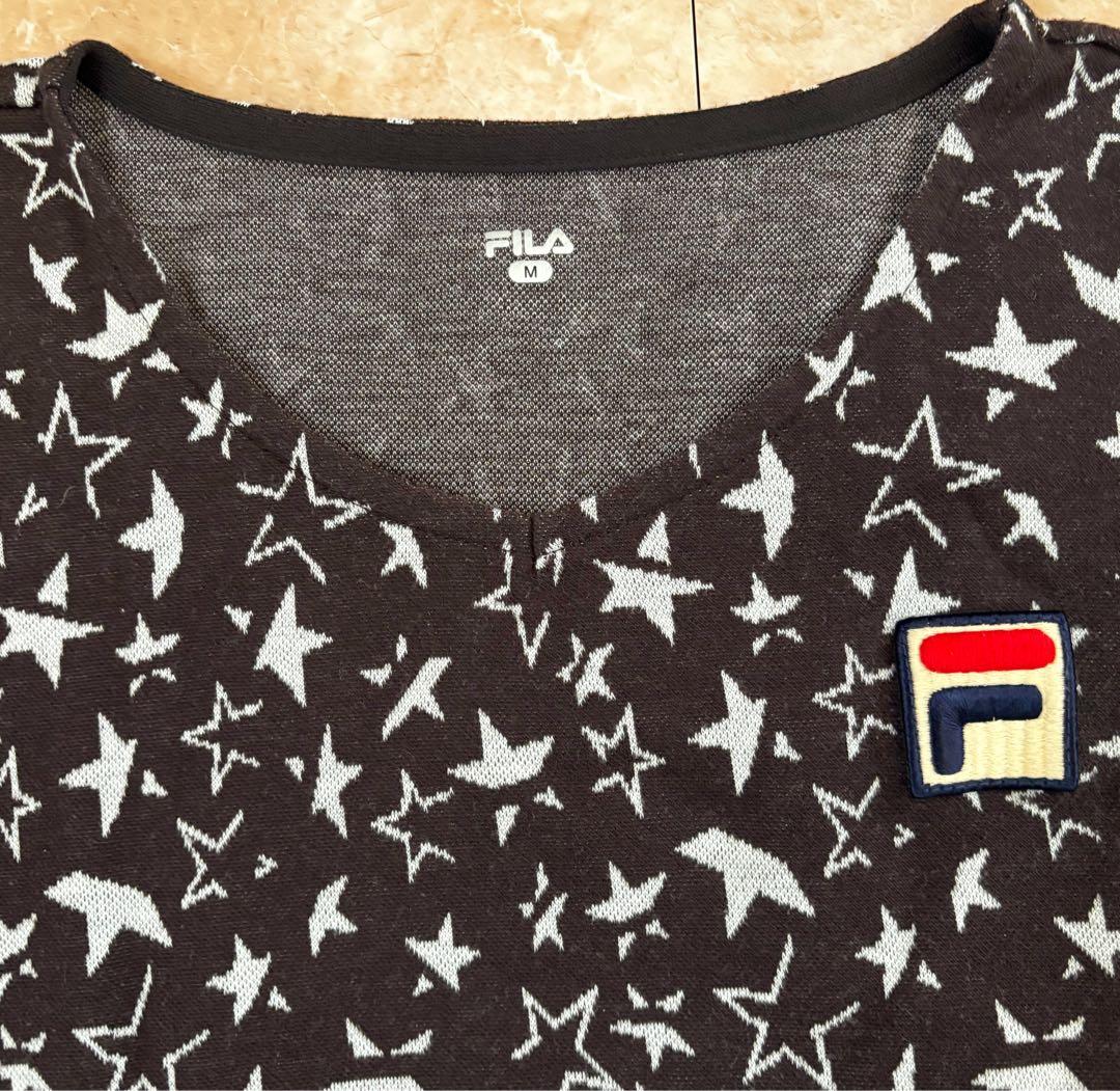 FILA 星柄　パーカー、ゲームシャツ、ショートパンツの3点セットM