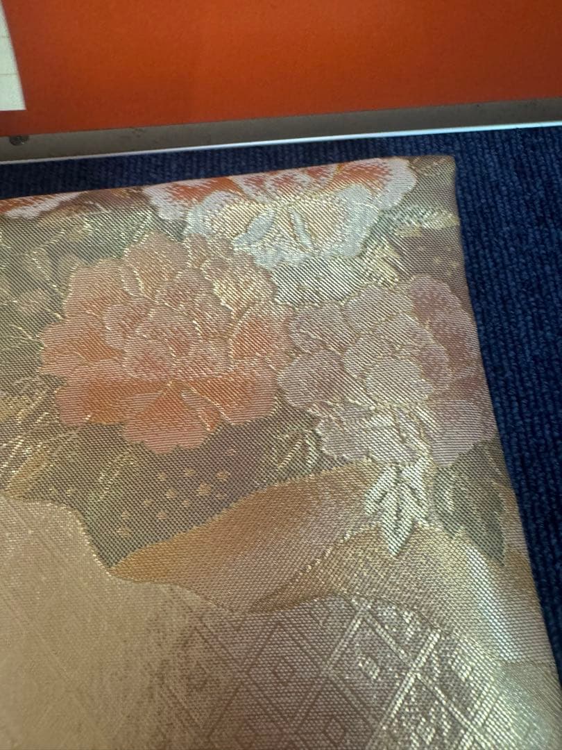 2689袋帯 古代彫金紋 西陣織 金糸　高級上質上品　約440cm 未使用