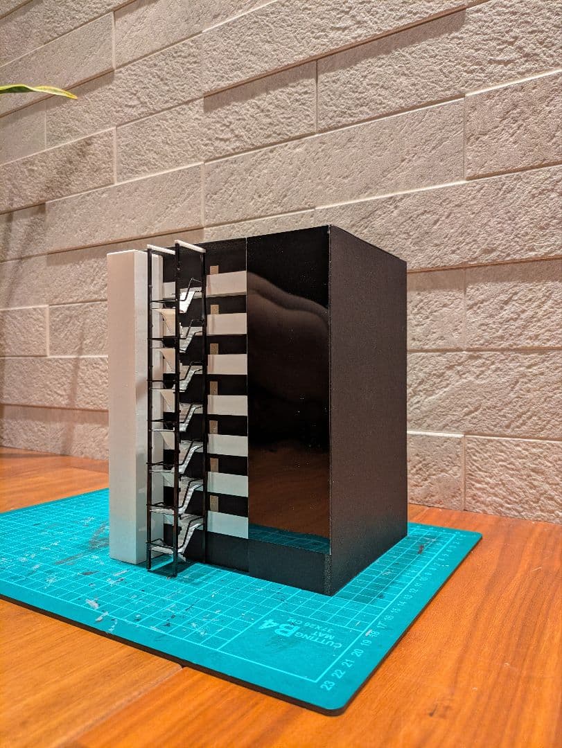 Nゲージ　自作ストラクチャー　テラスマンション