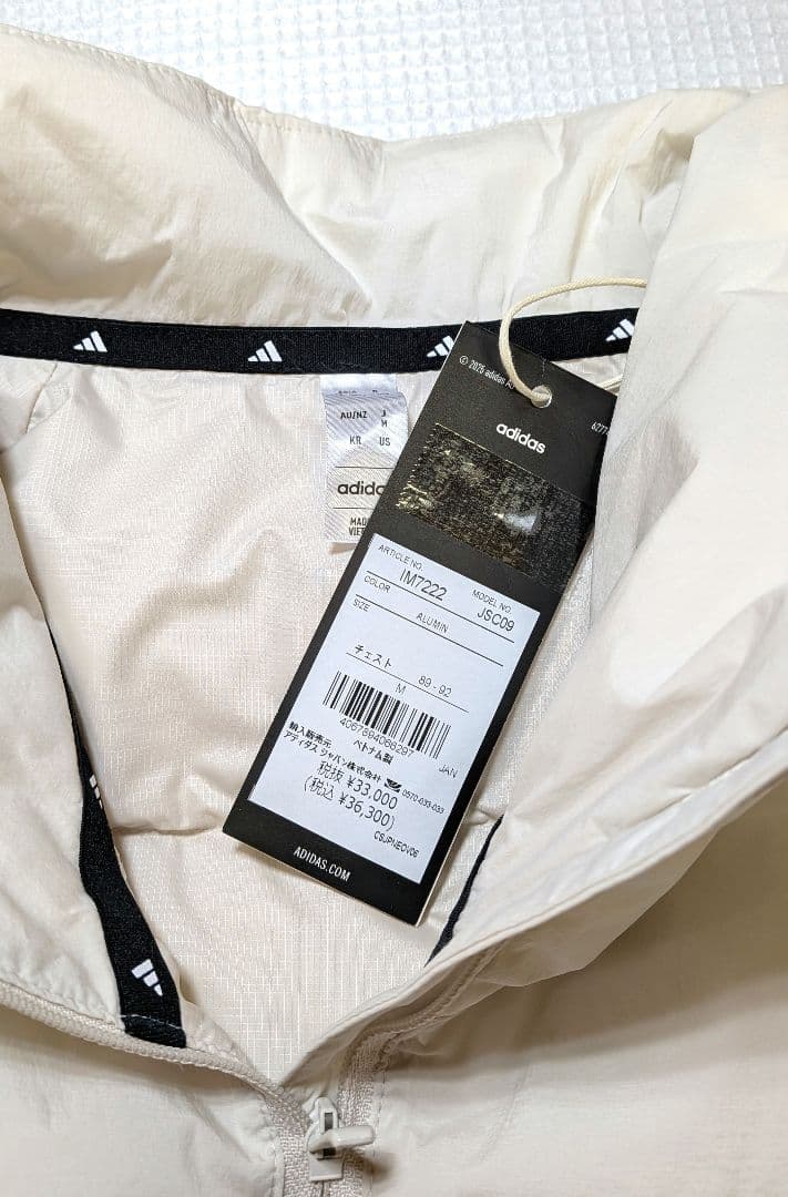 adidas GOLF アノラック半袖ダウンジャケット M