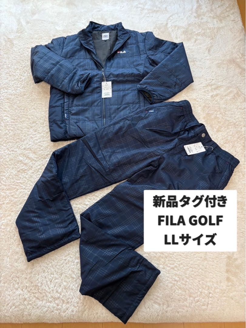 値下げしました　FILA ゴルフウェアセット( L L) 新品ダグ付