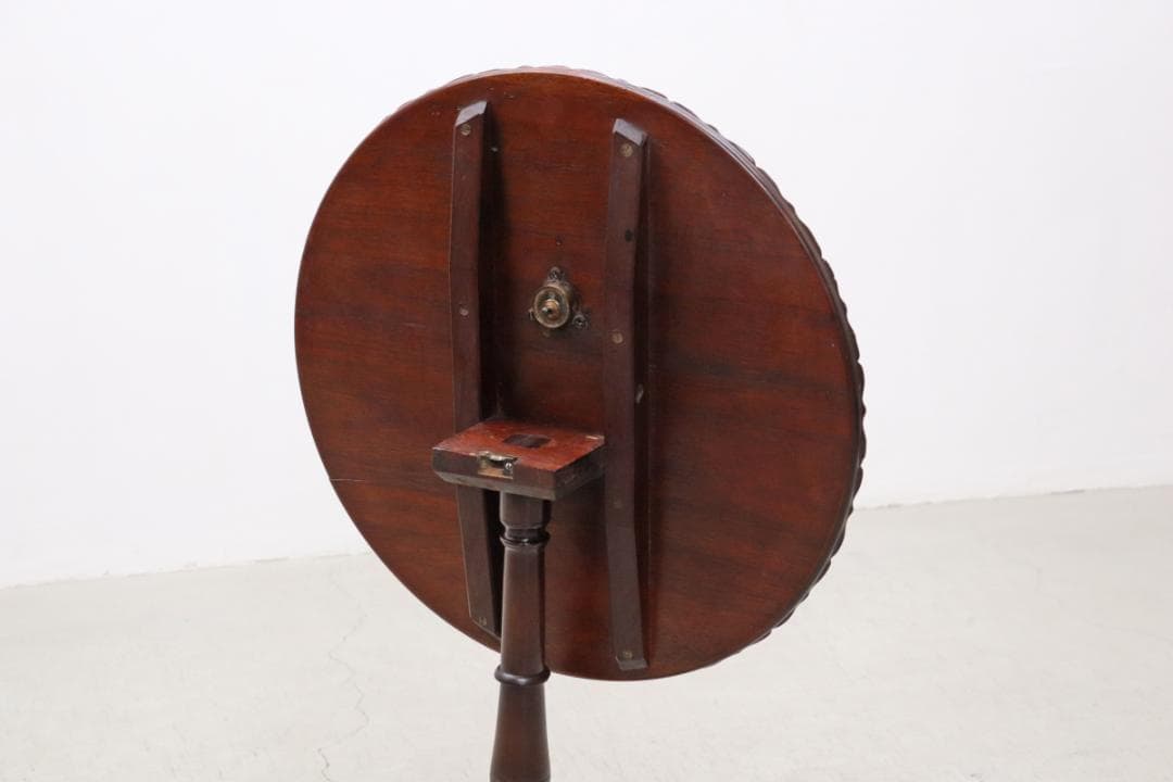 英国 イギリス ヴィンテージ クラシカル カフェテーブル サイド 跳ね上げ式