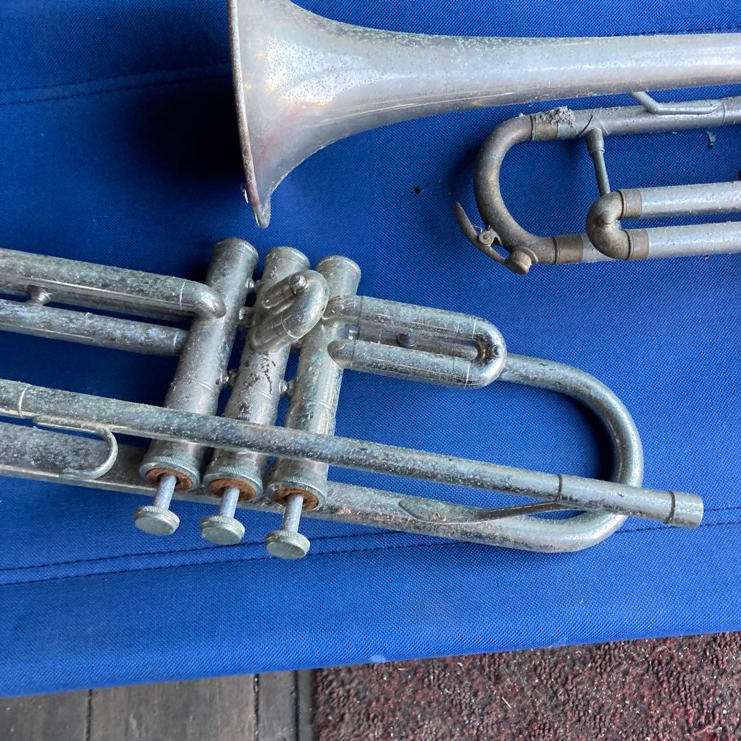 大幅値下げトランペット本体 2本セット 使用感あり錆汚れジャンクパーツ取り用2台