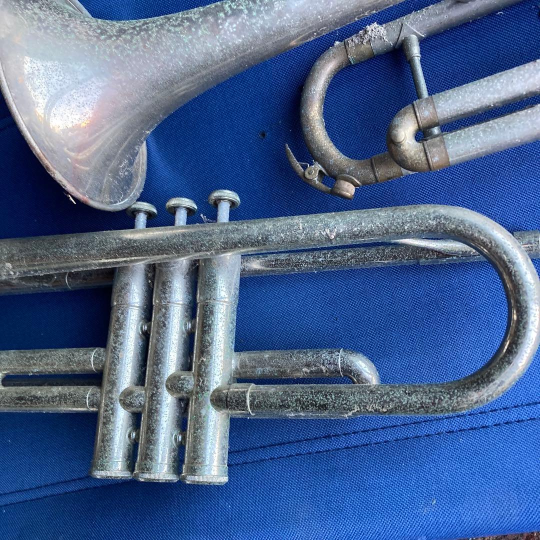 大幅値下げトランペット本体 2本セット 使用感あり錆汚れジャンクパーツ取り用2台