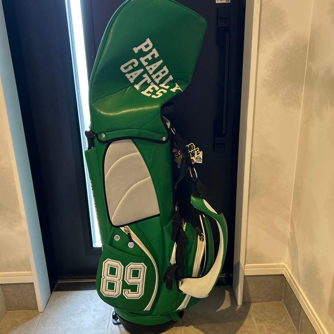 【送料無料】PEARLY GATES グリーン キャディバッグ 89