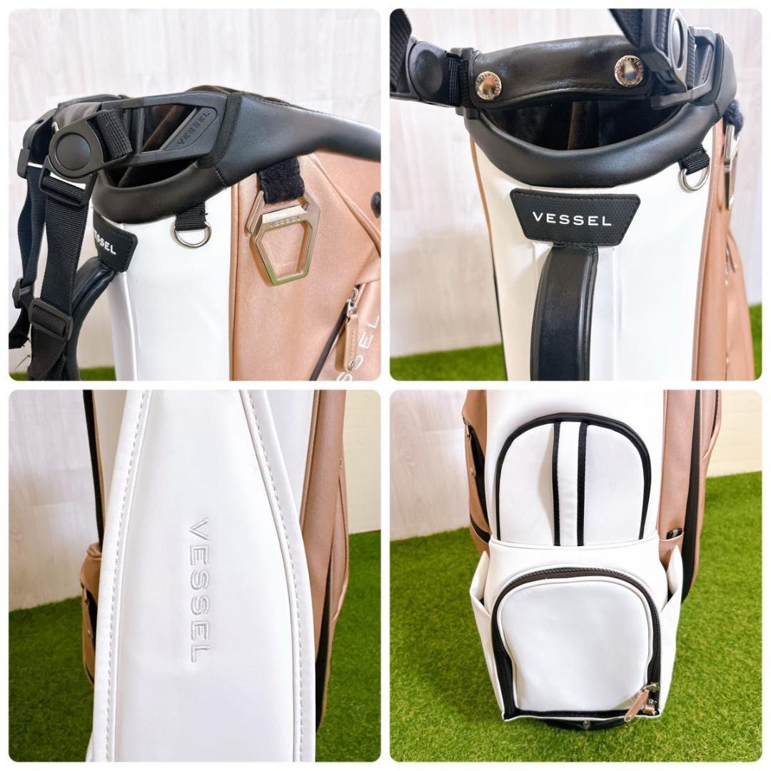 Vessel ベゼル キャディバッグ スタンド式 高級 合皮 希少 3.0