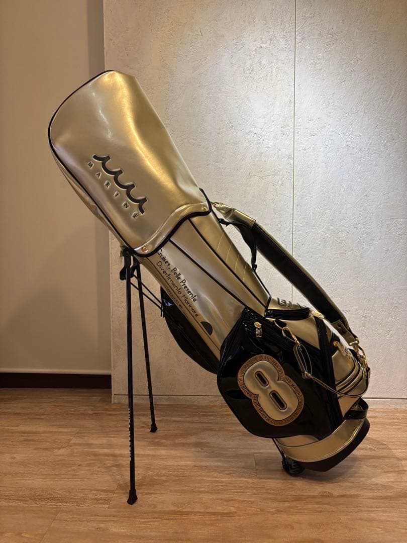 ムータマリン　シャンパンゴールドキャディーバック