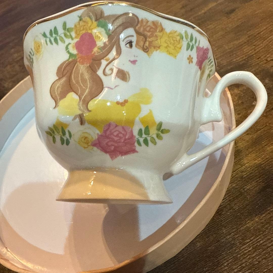 ディズニーティーカップセット（3個）　ベル　ラプンツェル　アリエル