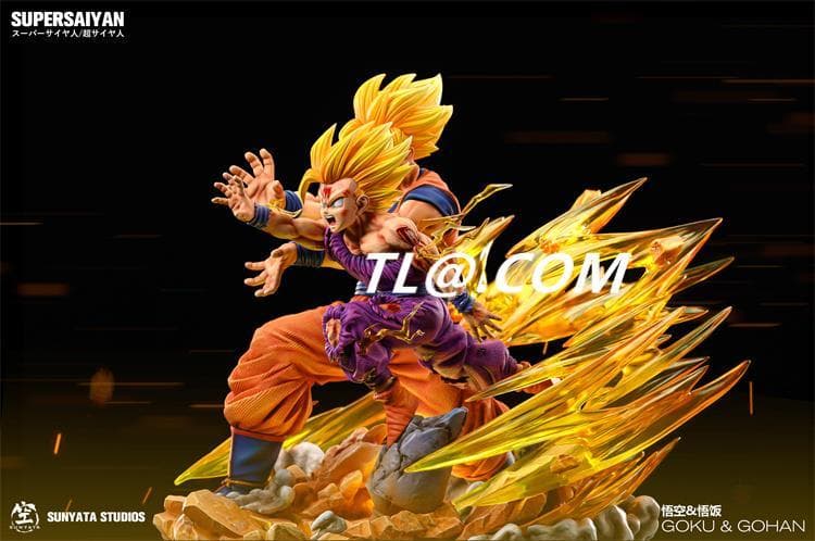 新品未開封『ドラコンボール』 　親子かめはめ波セット　ガレージキット スタチュー