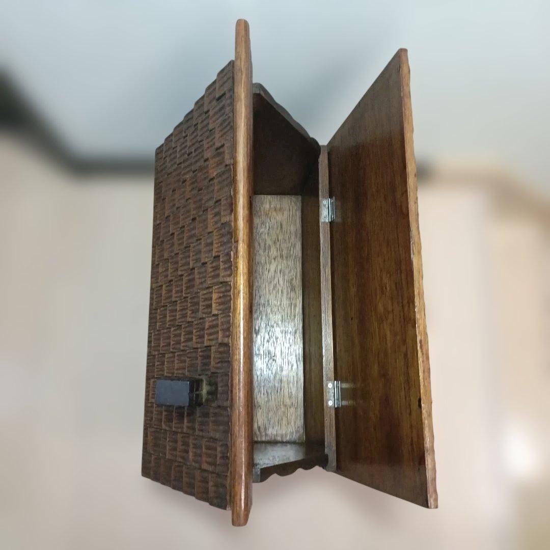 ★木製小屋型／シルバニア風／収納ボックス／ログハウス型