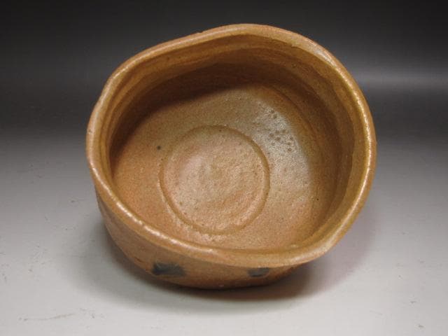 ☆　加藤唐九郎　黄瀬戸茶碗　洗心　味わい深い一品☆y510