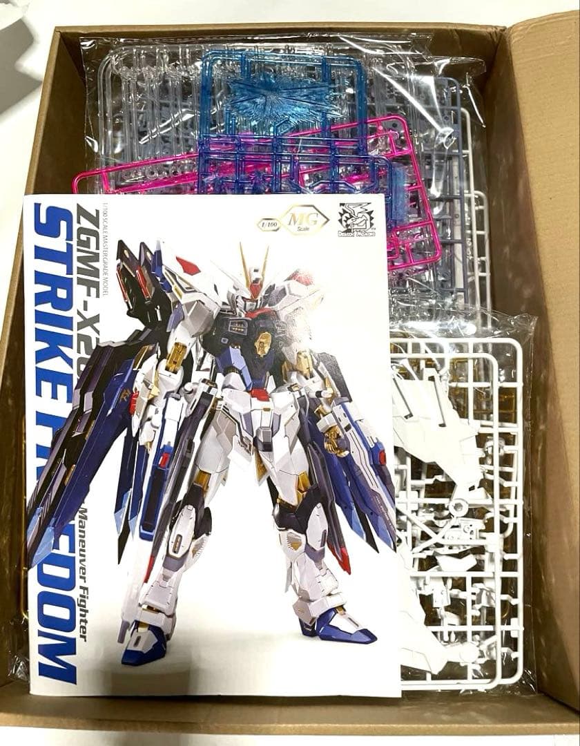 メタルビルド風　MG ストライクフリーダムガンダム　光の翼付き　海外製