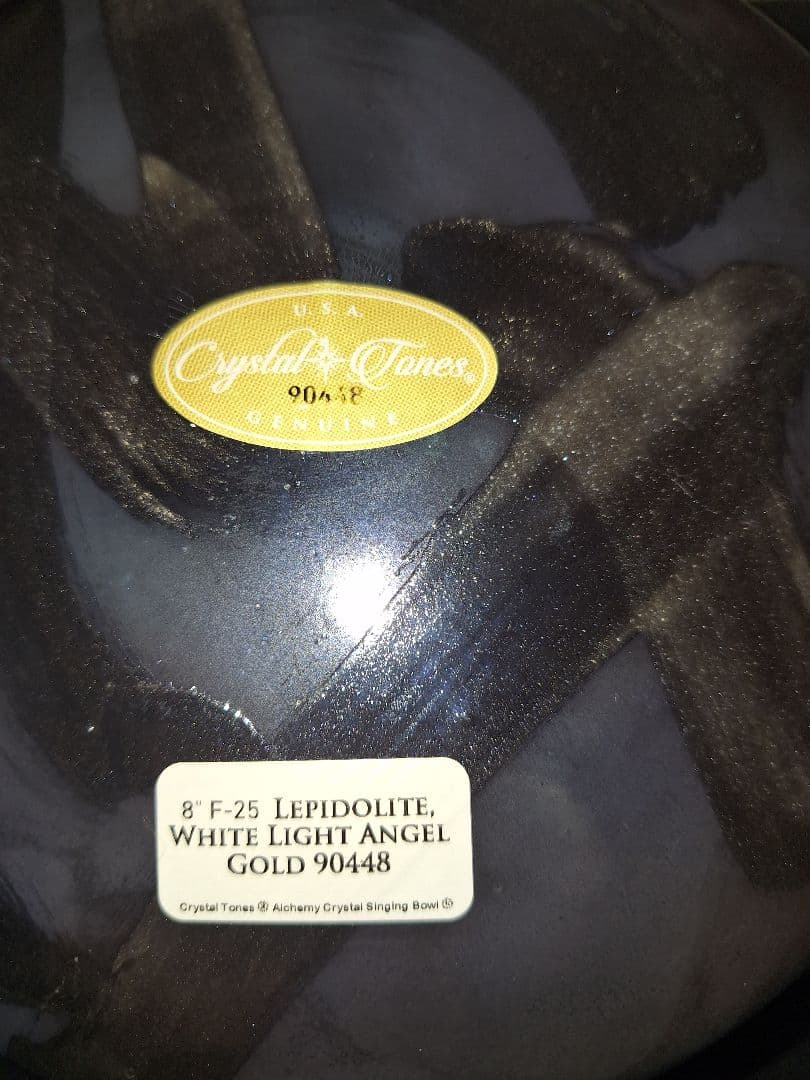 クリスタルトーンズ⭐アルケミークリスタルボウル☆8インチF-25⭐レピドライト