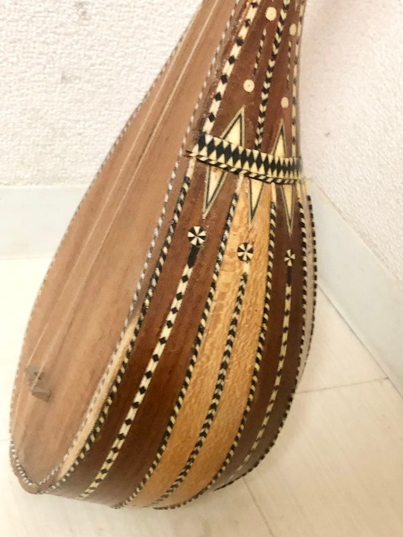 民族楽器 ドタール ドゥタール ２弦 ウイグル族 団結牌 中国 伝統工芸