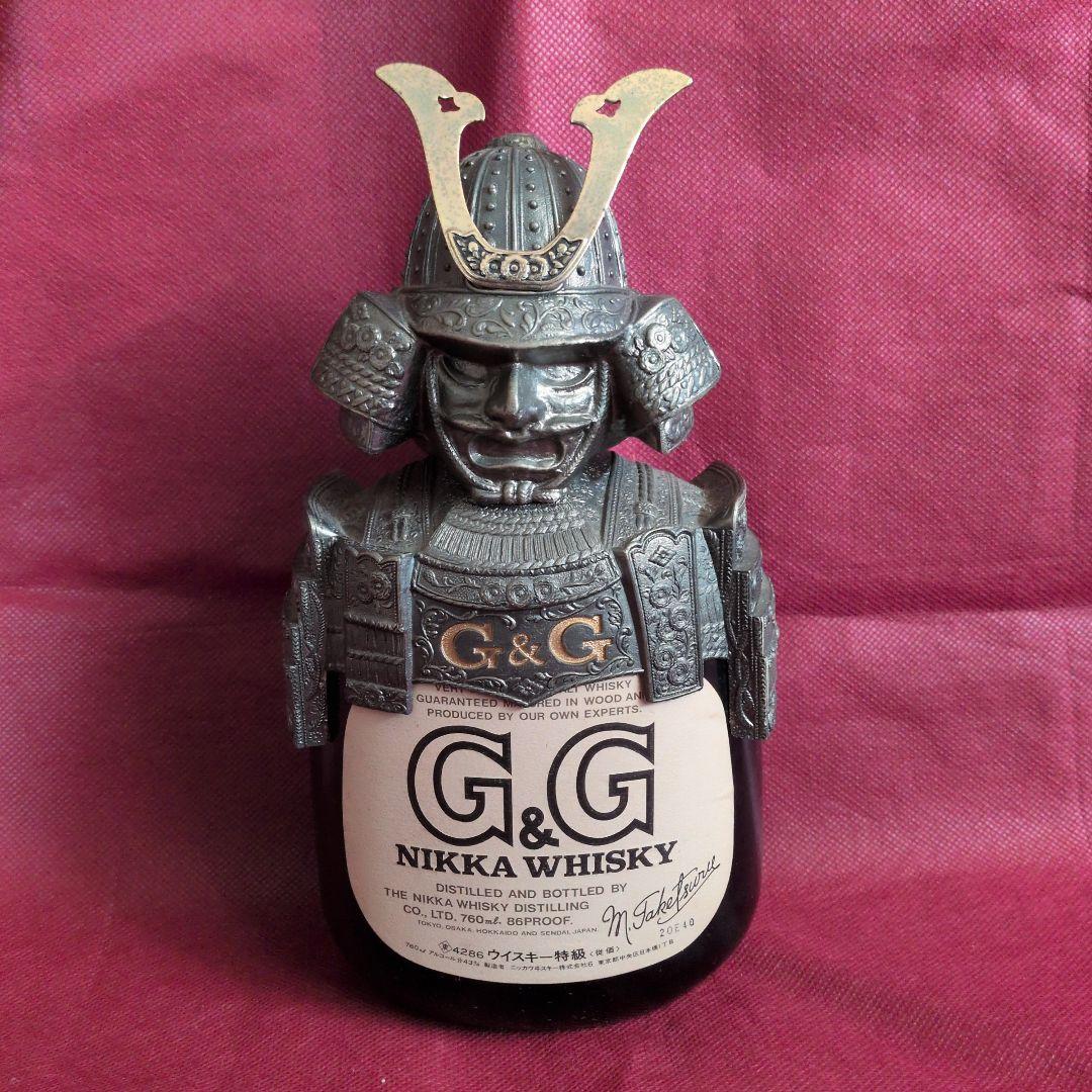 ニッカ NIKKA ウイスキー G&G 鎧兜 空瓶 戦国武将