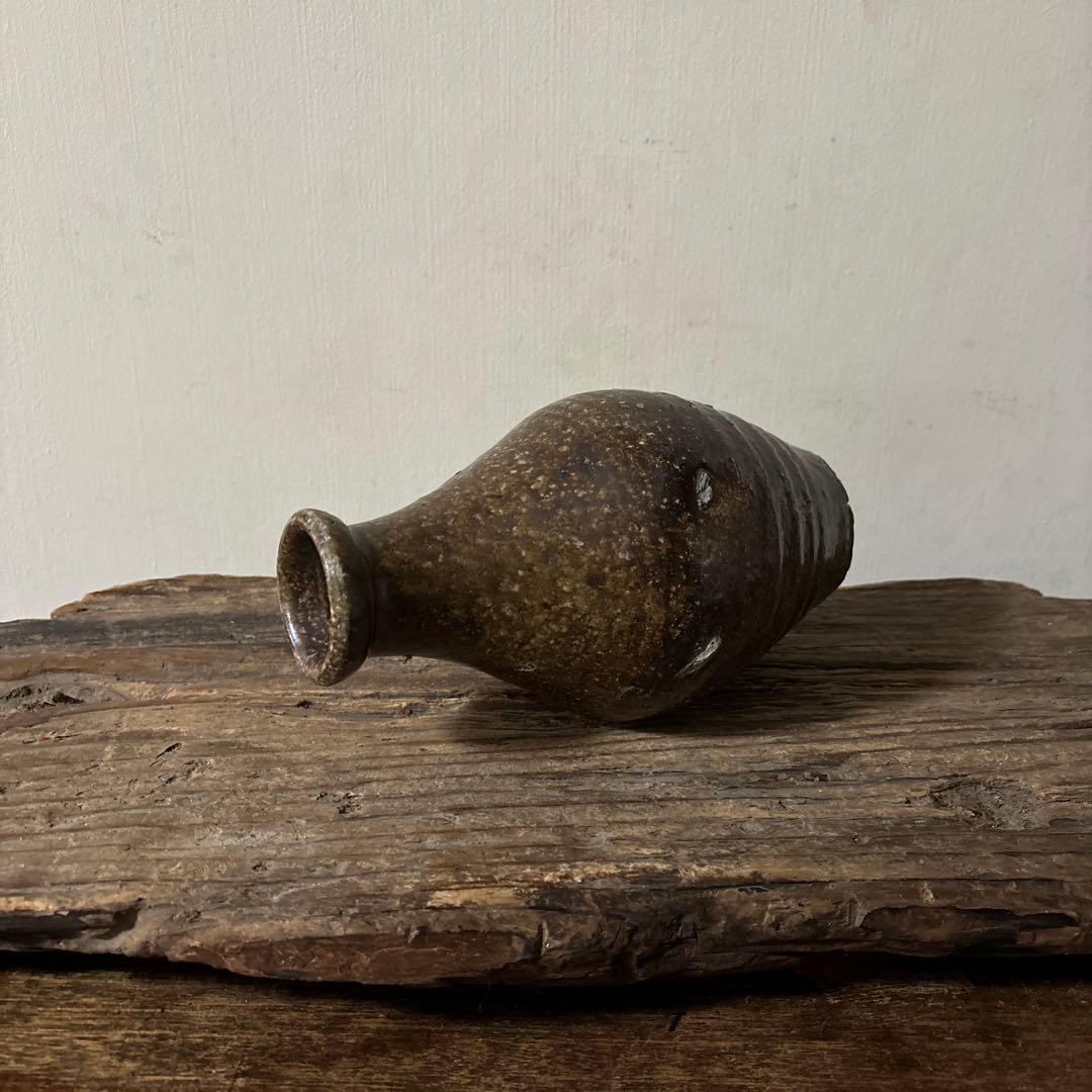 能野焼　花器　徳利　種子島焼　江戸時代　古道具　骨董　古民芸　検;白洲正子　李朝