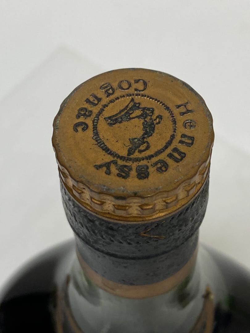 3-2684 【未開栓】Hennessy エクストラ グリーンボトル 金キャップ