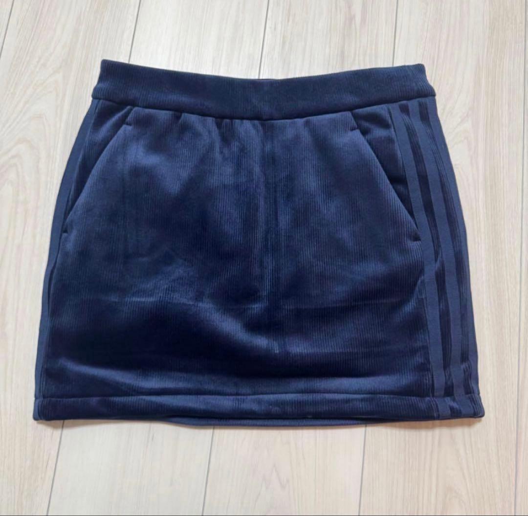 新品 ゴルフ セットアップ ベロア スカート ジャケット ネイビー 秋冬 可愛い