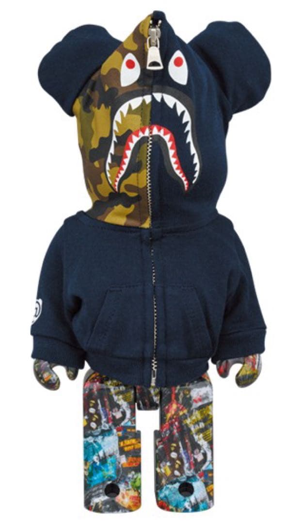 BE@RBRICK LEGACY CAMO SHARK 100％ & 400％