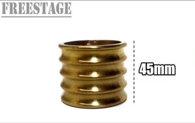 ハーレー用 真鍮製マフラーエンドチップ 45mm 高級キャップ カスタムパーツ