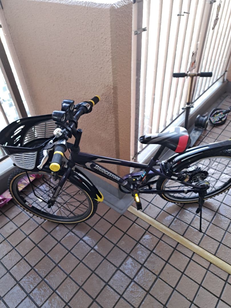 ※直接引き取り BRIDGESTONE キッズサイクル ネイビー