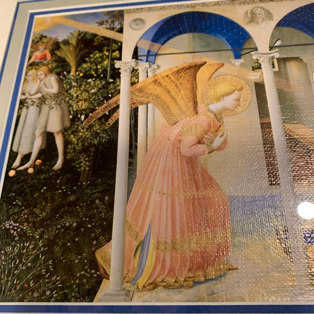 「受胎告知」　フラ.アンジェリコ作 宗教画