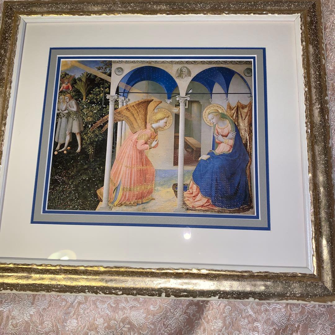 「受胎告知」　フラ.アンジェリコ作 宗教画