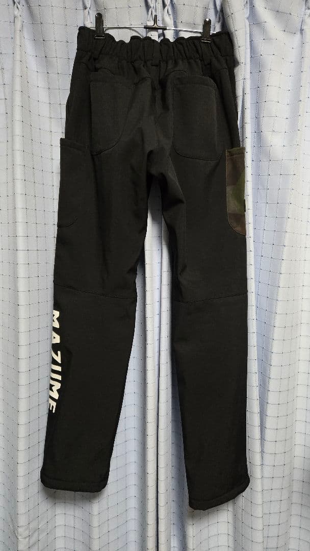 MAZUME マズメ ウィンドカットパンツ 黒