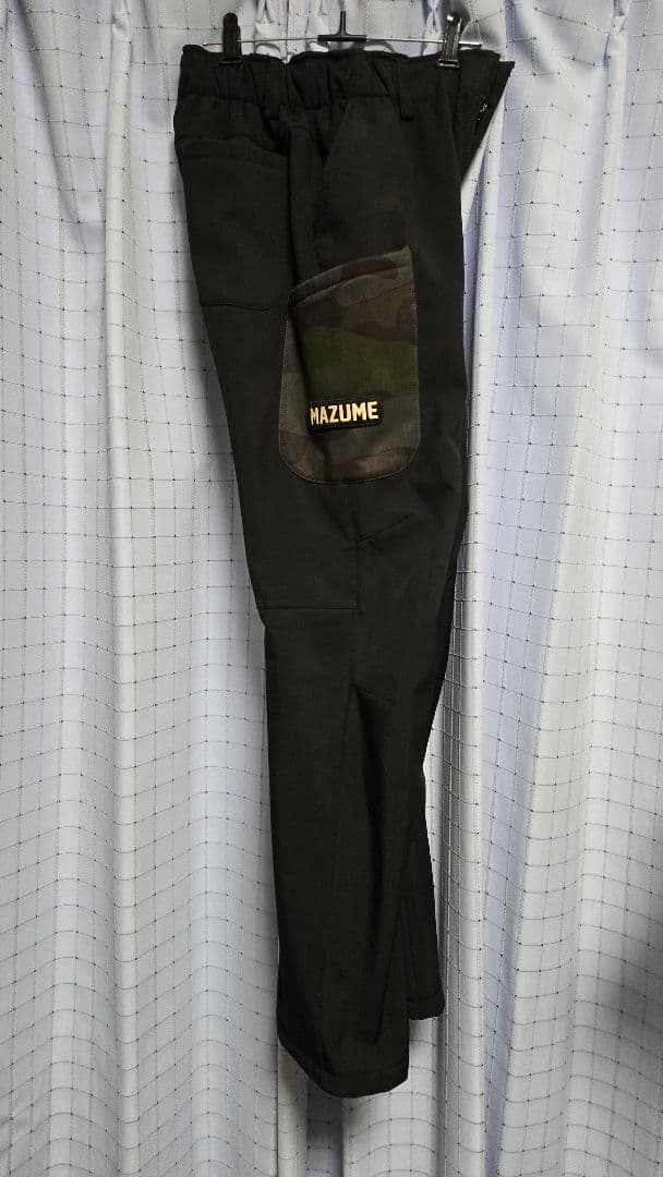 MAZUME マズメ ウィンドカットパンツ 黒