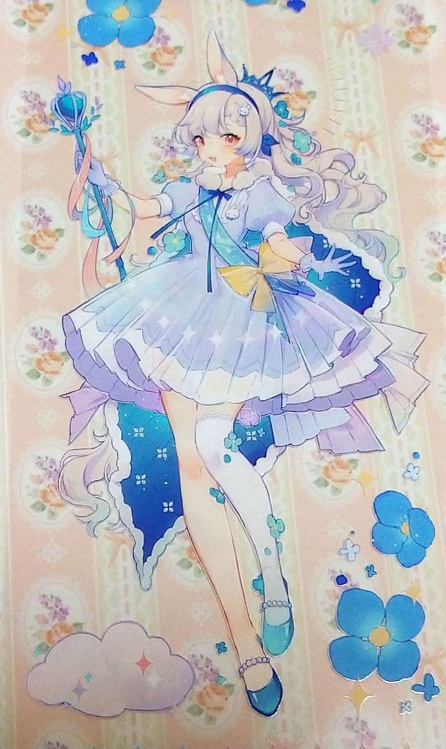 J645＃月梦小兔(PET)Wines切り売り海外人物マステ女の子