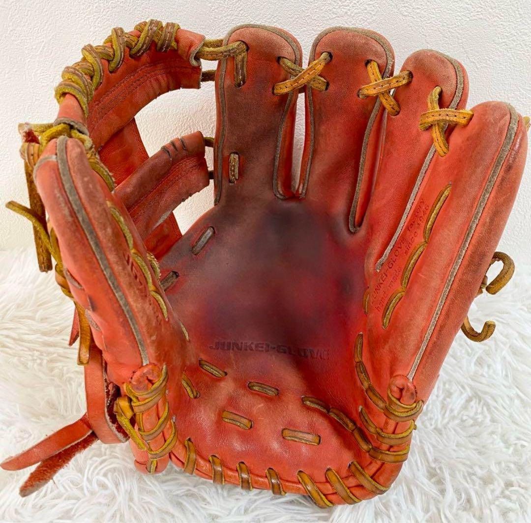JUNKEI 硬式内野手用グローブ オレンジ